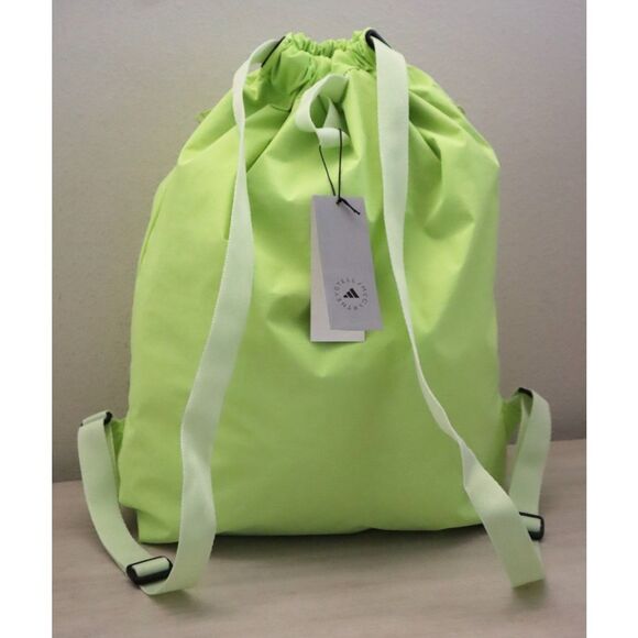 Stella McCartney x adidas JN7102 Unisex O/S Bahia Glow/Green aSMC Gymsack - Picture 2 of 11